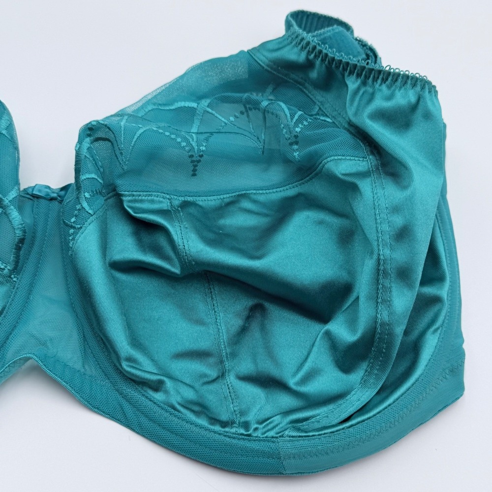 Elomi Cate Full Figure Underwire Bra Teal Aurora EL4030ARA US 34O UK 34K - Picture 4 of 7